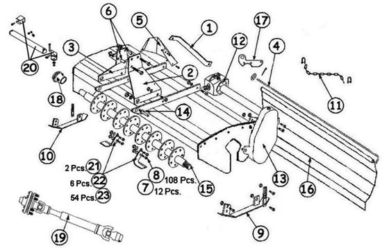 Picture of TG-G-72  Parts Diagram