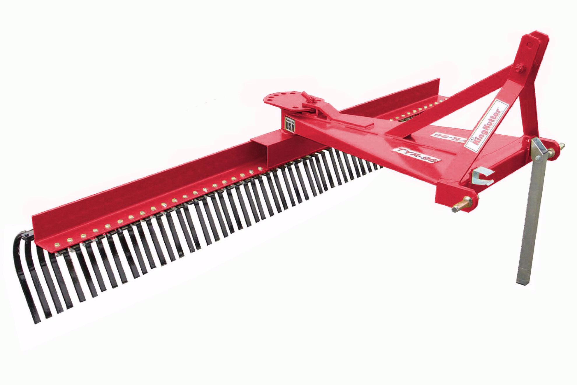 King Kutter. 8 FOOT YARD RAKE SQUARE TUBING