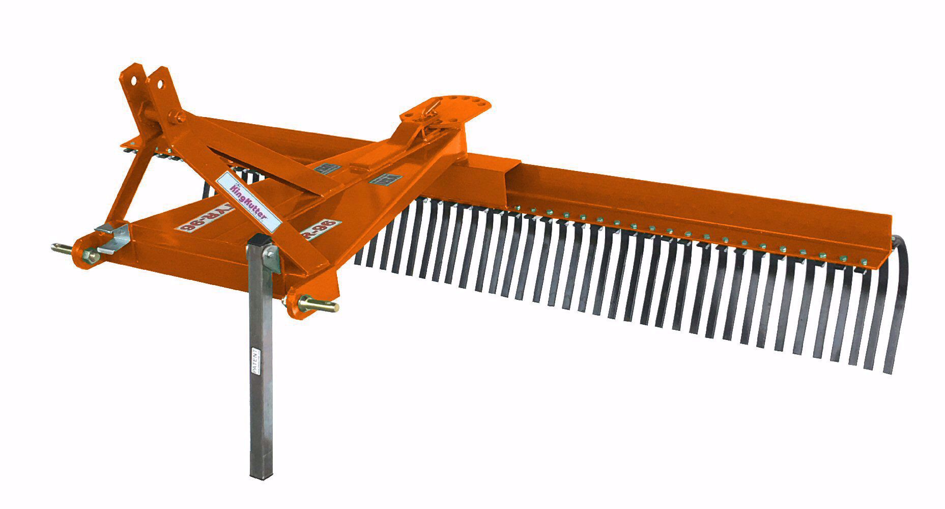 King Kutter. 8 FOOT YARD RAKE SQUARE TUBING
